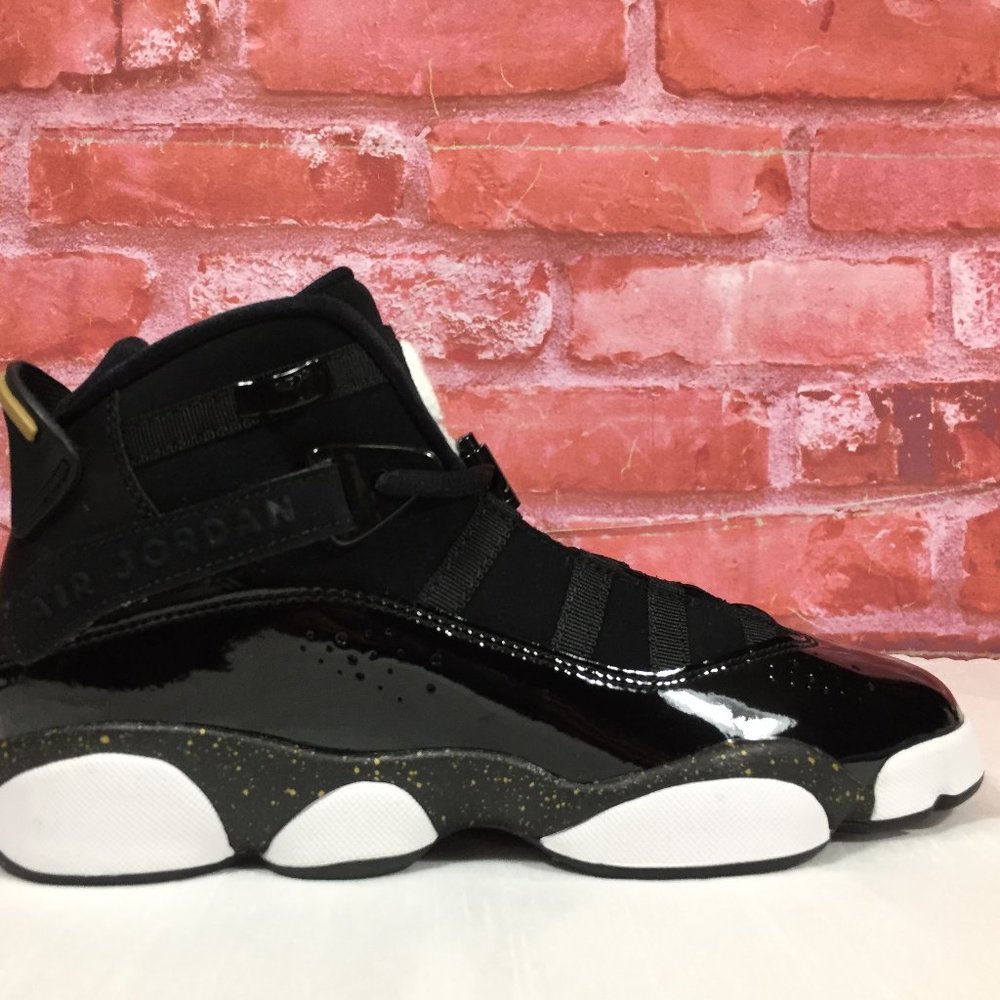 NIKE JORDAN 6 RINGS GS BLACK METALLIC GOLD